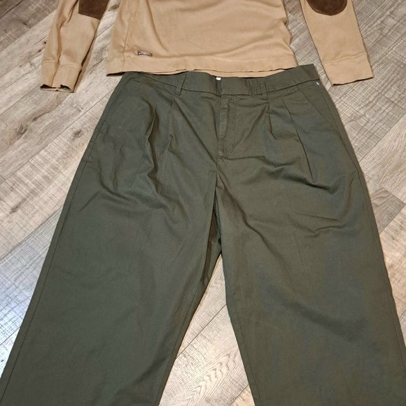 New Womens Pants New Day 10 R Straight Leg bundle FREE Ralph Lauren top Large - Picture 1 of 6